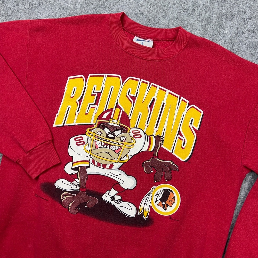 VTG Washington Redskins Sweatshirt Mens XL Taz Crewneck‎ NFL Football 90s USA